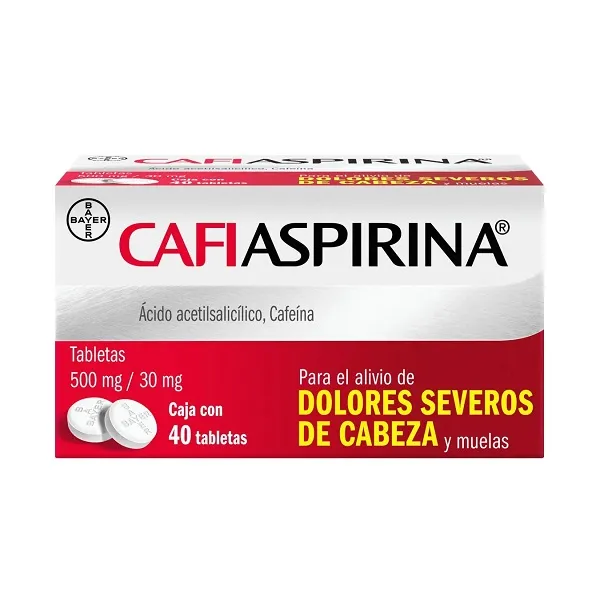 Cafiaspirina 500/30 Mg Caja 40 Tabletas