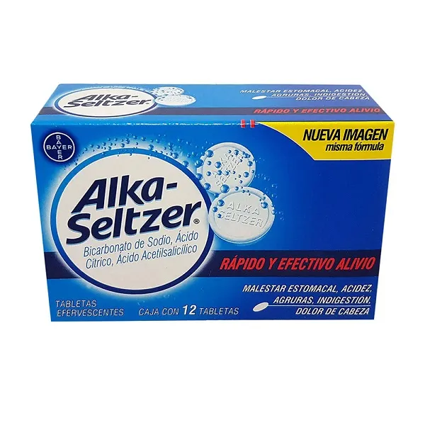 Alka-Seltzer 0.324/1.976/1 G Caja 12 Efervescentes