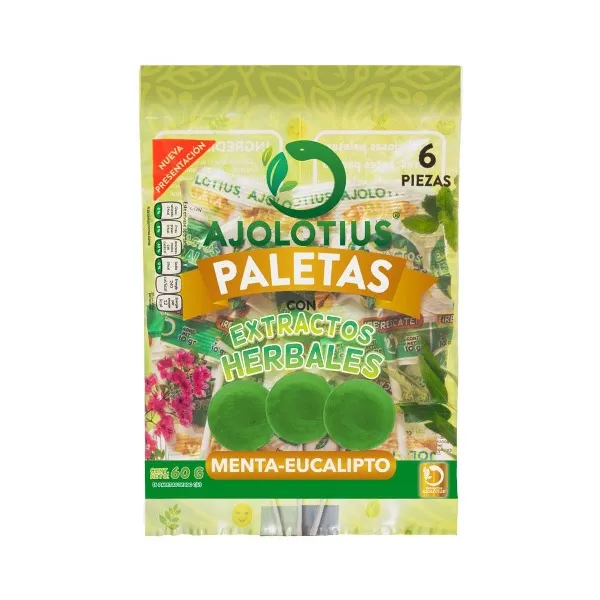 Ajolotius Paletas Extractos Herbales 6 Piezas
